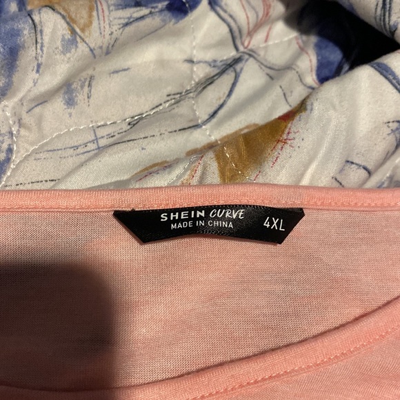 Long sleeve pink top Shein Curve (4XL) - Picture 2 of 2